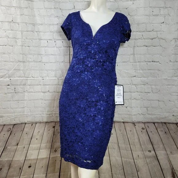 connected apparel Dresses Connected Apparel Stretch Sequin